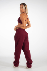 Club Athletica Oversized Sweatpants Burgundy