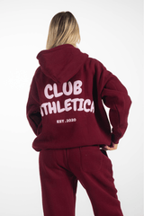 Club Athletica Oversized Sweatpants Burgundy