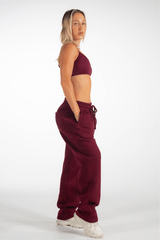 Club Athletica Oversized Sweatpants Burgundy