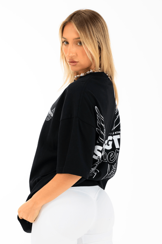 Club Athletica Oversized Tee Black