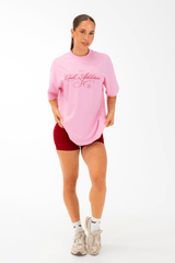 Club Athletica Oversized Tee Light Pink