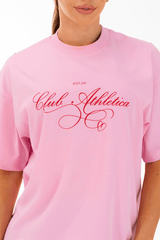 Club Athletica Oversized Tee Light Pink
