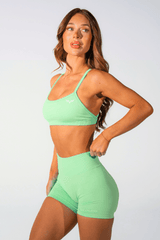 Club Athletica Sculptura Seamless Crop Top Matcha Mint