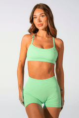 Club Athletica Sculptura Seamless Crop Top Matcha Mint