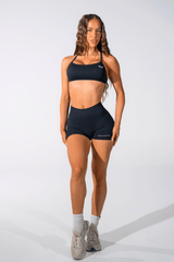 Club Athletica Sculptura Seamless Crop Top Onyx