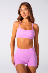 Club Athletica Sculptura Seamless Crop Top Pink