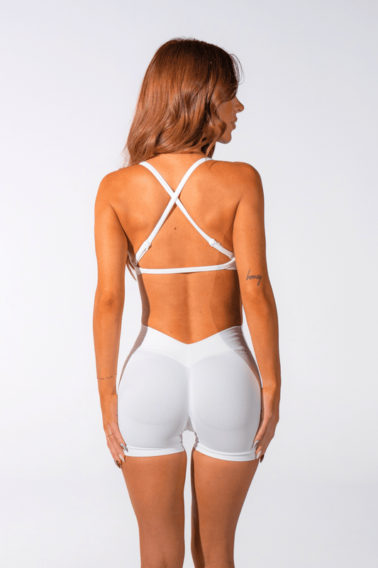 Club Athletica Sculptura Seamless Crop Top White