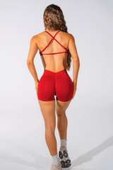 Club Athletica Sculptura Seamless Shorts Red