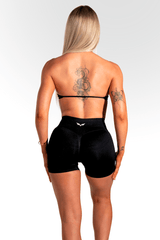 Club Athletica - Staple Minimal Halter Bra - Black