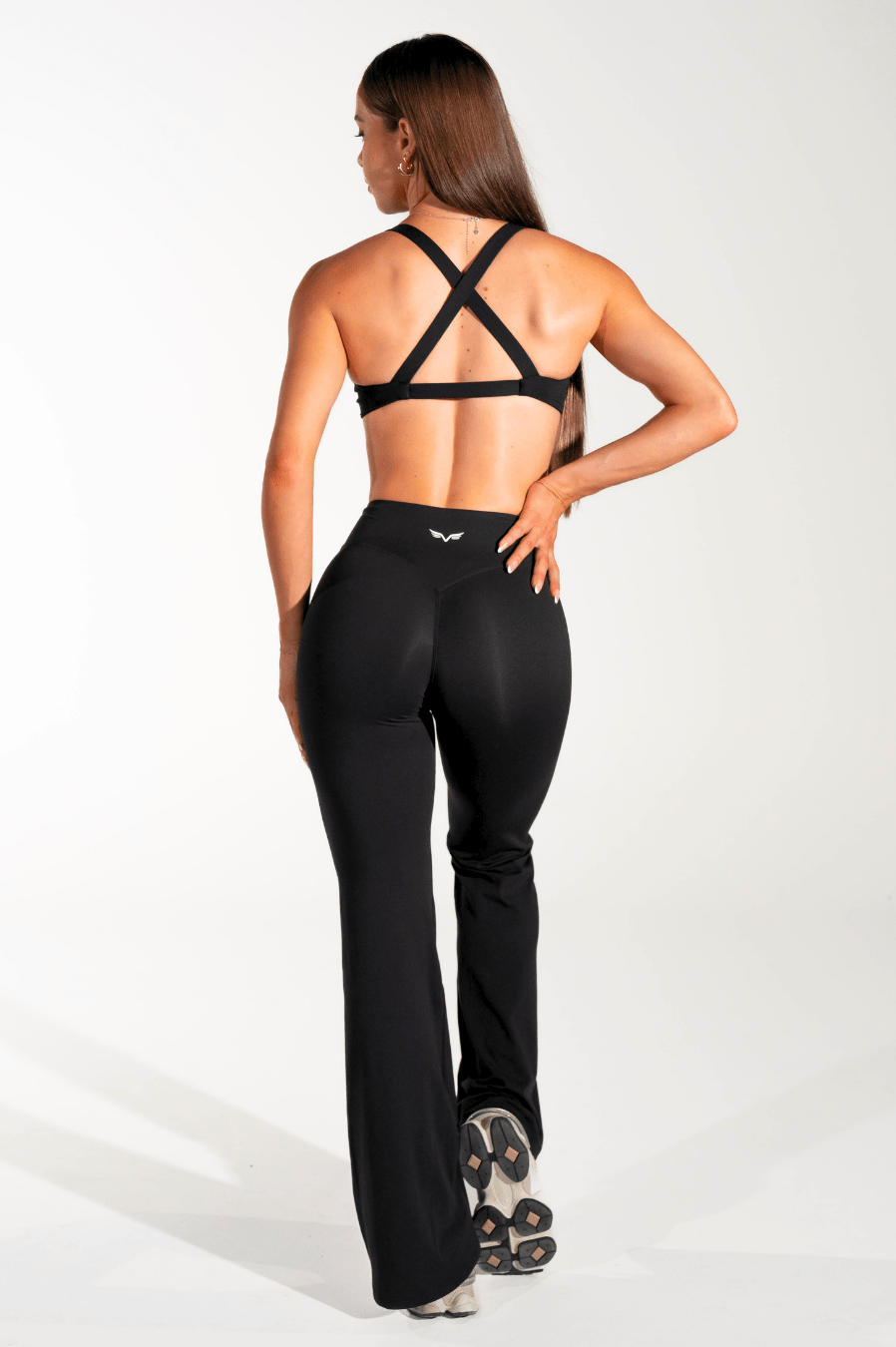 Club Athletica - Staple Scrunch Flare Leggings - Black