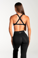 Club Athletica - Staple Scrunch Flare Leggings - Black