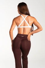 Club Athletica - Staple Scrunch Flare Leggings - Brown