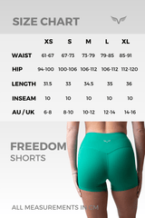 Freedom Non-Scrunch Shorts 4" - Club Athletica