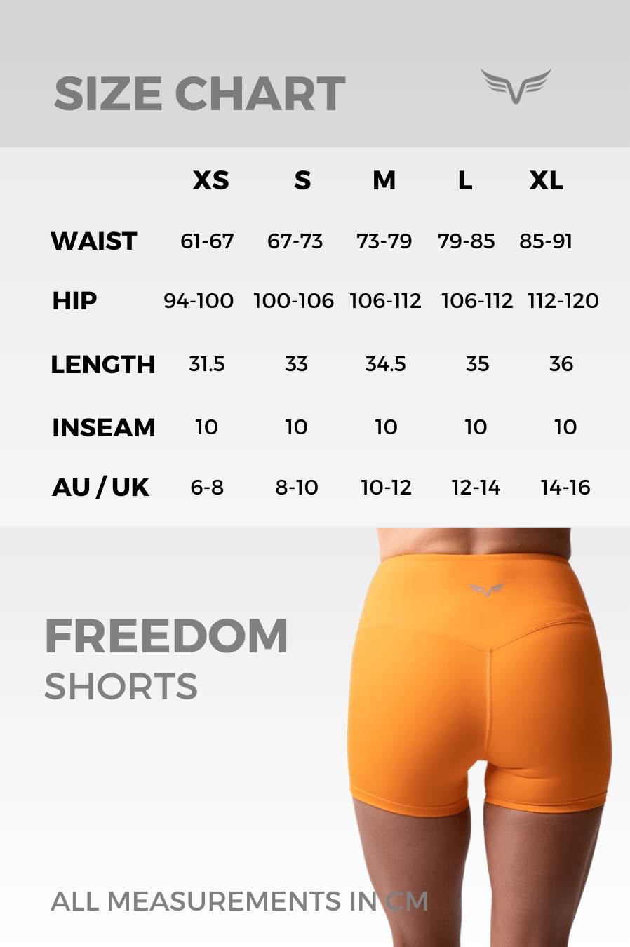 Freedom Non-Scrunch Shorts 4" - Club Athletica