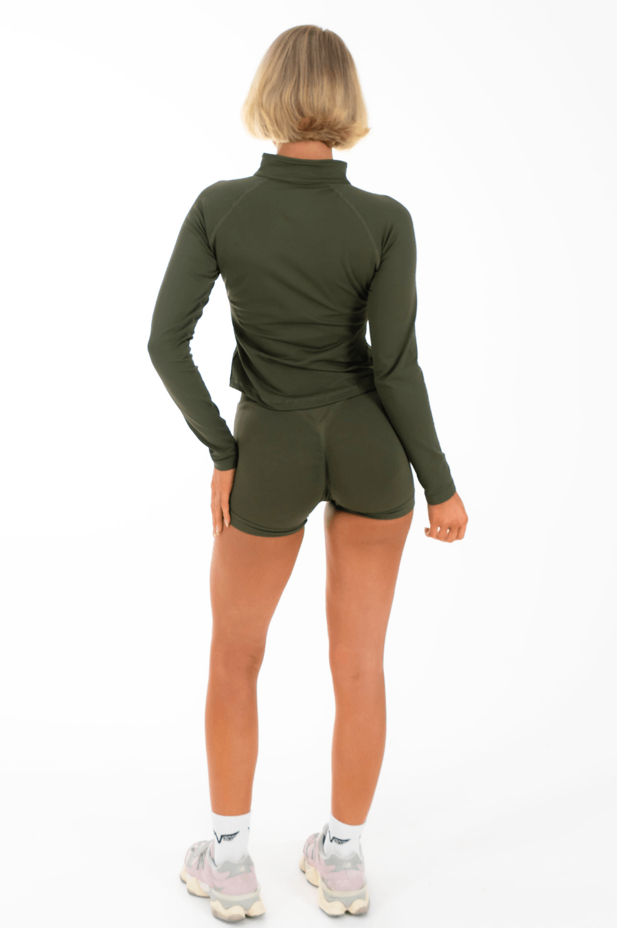Flex Zippy Sculpt Jacket Olive Green