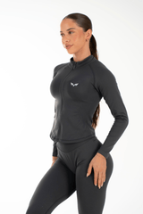 Flex Zippy Sculpt Jacket Stone Grey