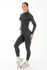 Flex Zippy Sculpt Jacket Stone Grey