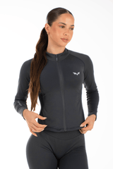 Flex Zippy Sculpt Jacket Stone Grey
