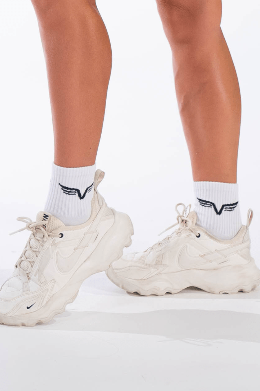 White Low Ankle Socks
