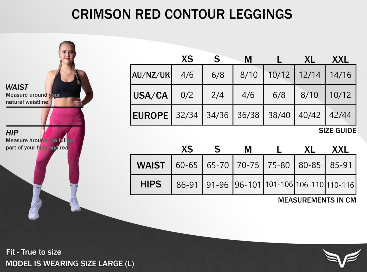 Crimson Contour Seamless Leggings
