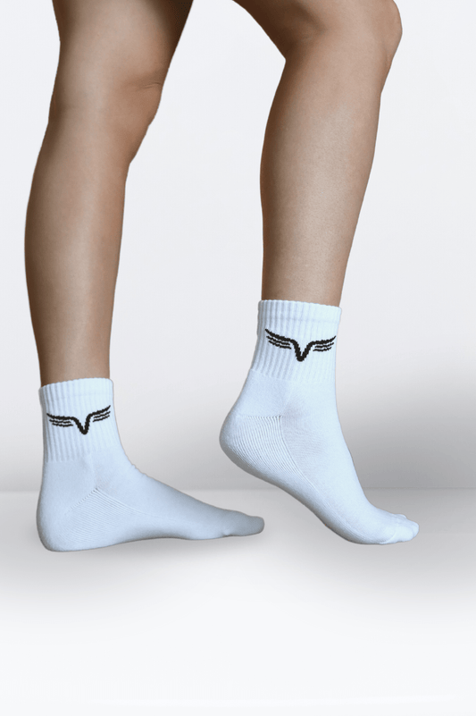 White Ankle Socks - Club Athletica